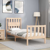 Bed Frame without Mattress Small Single Solid Wood Pine 3192386