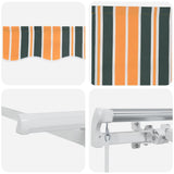 Retractable Awning Green 250 x 200 cm Fabric 3329465