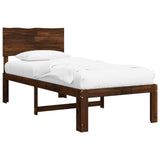Single Bed Frame with Headboard ROSTOCK Dark Brown 90 x 200 cm 903329