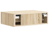 Wall-Mounted Bedside Cabinet 2 pcs Sonoma Oak 49 x 34.5 x 20 cm 898960