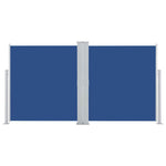 Retractable Side Awning Blue 160x600 cm 48464
