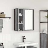 Bathroom Wall Cabinet with Mirror Grey Sonoma 50x21x60 cm 861905