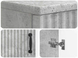 Bathroom Cabinet with Open Shelf HOORN Concrete Grey 897258