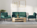 Sofa Sets 3 pcs Dark Green 115 x 56 x 80 cm Plywood 3406212