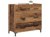 Sideboard Old Wood 69.5 x 34 x 90 cm Engineered Wood and Iron 881504