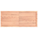 Table Top Light Brown 140x60x cm Treated Solid Wood Oak 3156382