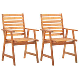 ZNTS 3 Piece Garden Dining Set Solid Wood Acacia 3087128