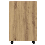 Cabinet with Wheels Artisan Oak 33x38x60 cm Engineered Wood 856563