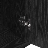 Sideboard Black oak 30 x 80 x 90 cm Engineered wood 881095