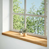 Window Sills 2 pcs Light Brown 120x30x2 cm Solid Wood Oak 4009154