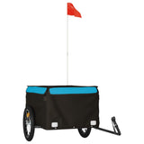 Bike Trailer Black and Blue 45 kg Iron 94086