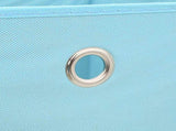 Storage Boxes with Lids 10 pcs Baby Blue 32x32x32 cm Fabric 288376
