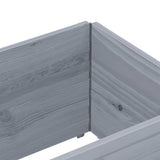 Pallet Collars 2 pcs Grey 150x50 cm Solid Wood Pine 4010299