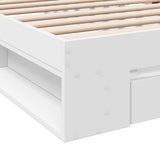 Bed Frame with Drawer without Mattress White 90x200 cm 3280797