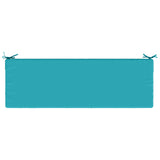 2-Piece Bench Cushions SOEST 2 pcs 100% Polyester Turquoise 950295