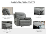 Faux Leather 70&deg Electric Riser Recliner Chair - Grey T3398P344485