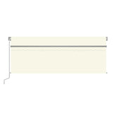 Manual Retractable Awning with Blind 4x3m Cream 3069417