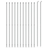 Chain Link Fence with Flange Silver 1.6x25 m 154044