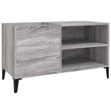 Record Cabinet Grey Sonoma 84.5x38x48 cm Engineered Wood 831955
