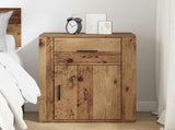 Bedside Cabinet Old Wood 35 x 50 x 60 cm Engineered Wood 881069