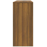 Console Table Brown Oak 100x35x76.5 cm Engineered Wood 813037