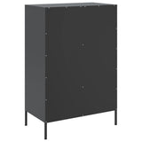 Highboard Black 68x39x101.5 cm Steel 843102