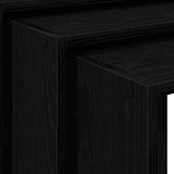 Nesting Tables 3 pcs Black Engineered Wood 858534