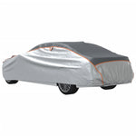 ZNTS Car Cover for Sedan Hail Protection Full M Grey and Silver 4008944