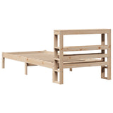 Bed Frame without Mattress 75x190 cm Small Single Solid Wood Pine 3305706