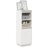 Highboard White 37x34x110 cm Solid Wood Pine 813516