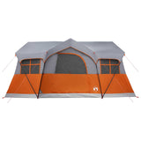 Family Tent with Roof Grey and Orange 487 x 340 x 216 cm 42028675