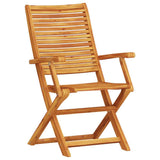 Garden Dining Set Folding 5 pcs Brown Solid Acacia Wood 3375705