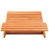 Sun Lounger Wax Brown 205x80x31.5 cm Solid Wood Pine 844653