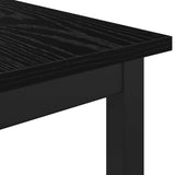 Bench Black Oak 110 x 35 x 45 cm Engineered Wood 892596