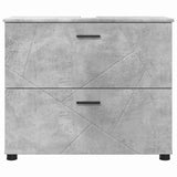 Bathroom Cabinet with Drawer Concrete Grey 76.5 x 35 x 64 cm 883297