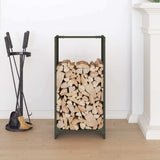 Firewood Rack Olive Green 40x30x80 cm Cold-rolled steel 864234