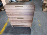 80cm Walnut Shoe Cabinet, Mid-Century Modern Freestanding Shoe Cabinet, Freestanding Organizer with W6296P537617
