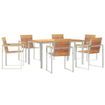 Garden Dining Set 7 pcs Solid Wood Teak 3334824