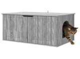 Cat House Grey Sonoma 85 x 55 x 50.5 cm Engineered Wood 8000722