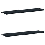 2-Piece Bench Cushions SOEST 2 pcs 100% Polyester Dark Blue 949093