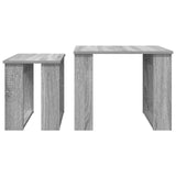Coffee Table Set 2 pcs Grey Sonoma Engineered Wood 8000129