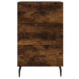 Bedside Cabinet Smoked Oak 40x40x66 cm Engineered Wood 827681