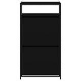 Shoe Cabinet Black 60x34x112 cm Engineered Wood 840029