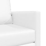 Floor Sofa Bed with Cushion White 74 x 77 x 81 cm Faux leather 4106636