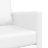 Floor Sofa Bed with Cushion White 74 x 77 x 81 cm Faux leather 4106636