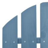 Garden Adirondack Rocking Chair Solid Fir Wood Blue 315885