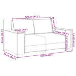 Sofa Set with Cushion 3 pcs Black 220 x 78 x 84 cm Fabric 3324611