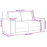 Sofa Set with Cushion 3 pcs Black 220 x 78 x 84 cm Fabric 3324611