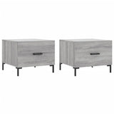 Coffee Tables 2 pcs Grey Sonoma 50x50x40 cm Engineered Wood 829409