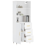 Highboard White 69.5x34x180 cm Engineered Wood 3189421